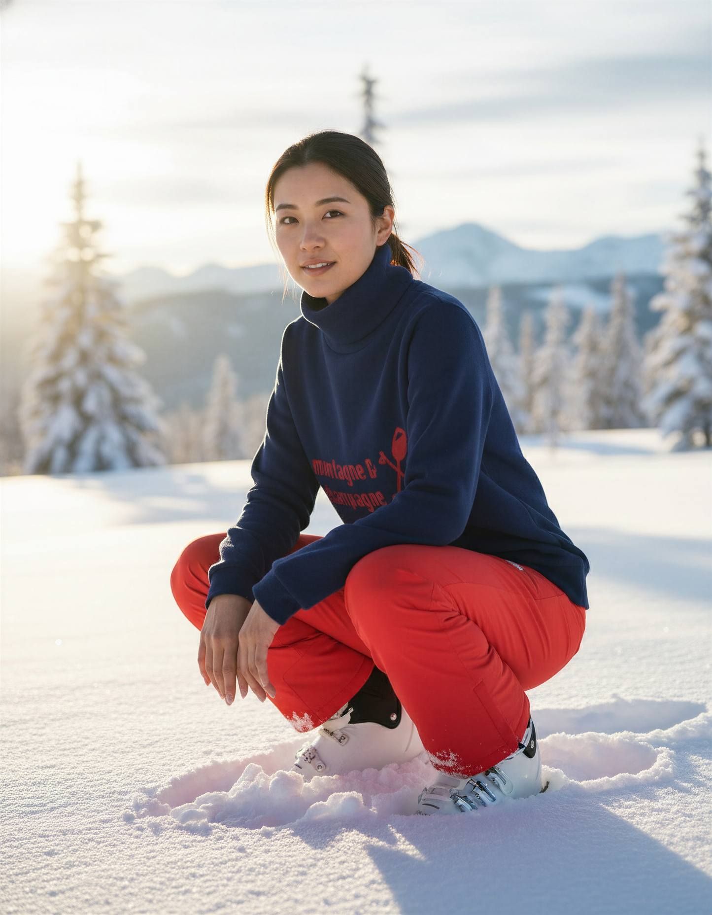 Montagne & Champagne Turtleneck